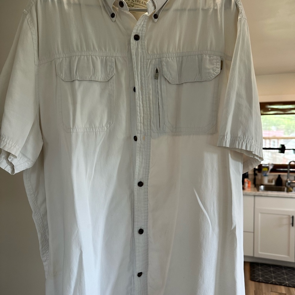 Men's White Short Sleeve Shirt
